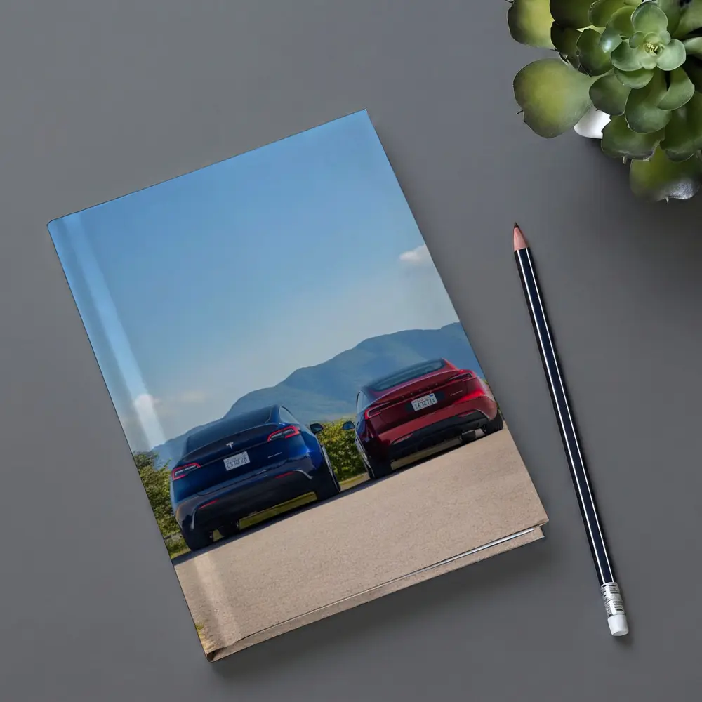 Tesla Model Y Model Three Mountain Road – Notebooks