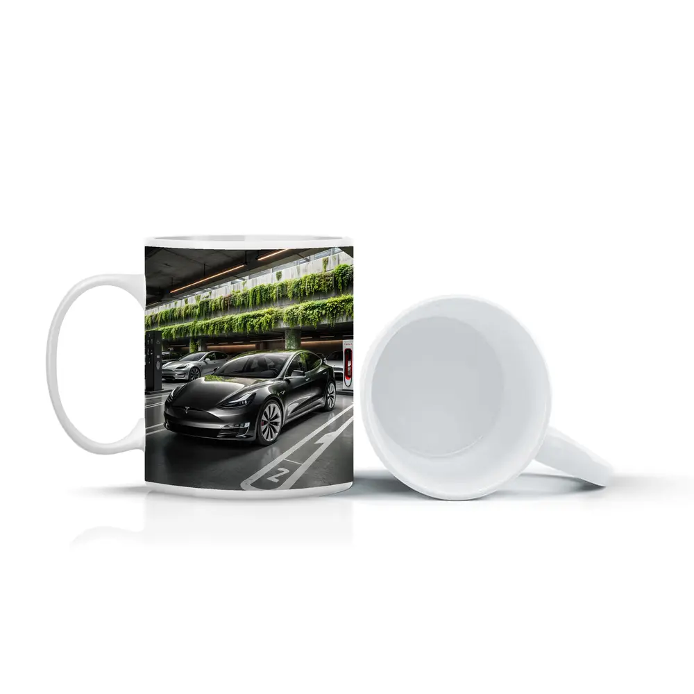 Tesla Model S Black Indoor Supercharger Station – Mugs