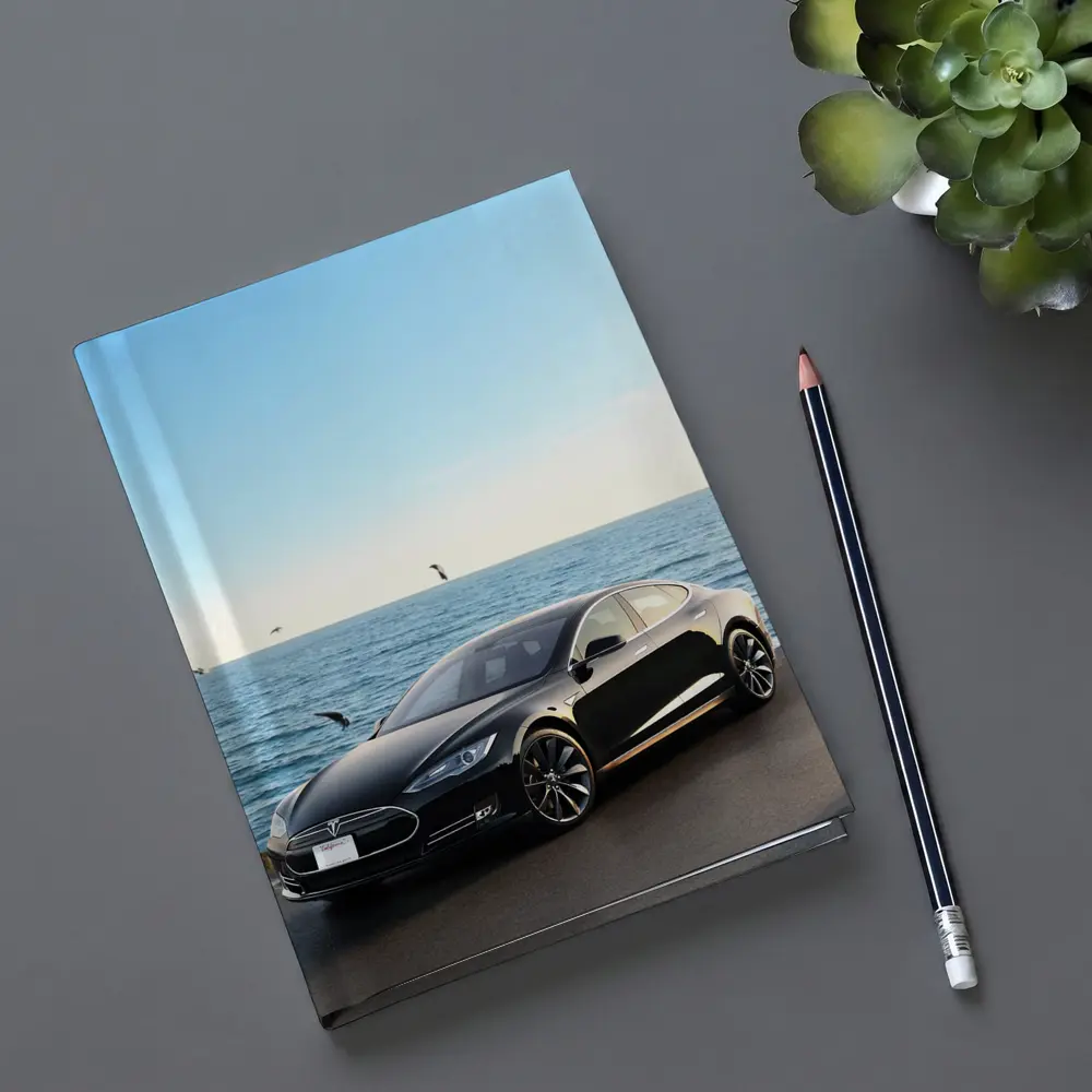 Tesla Model S Black Coastal Ocean View – Notebooks