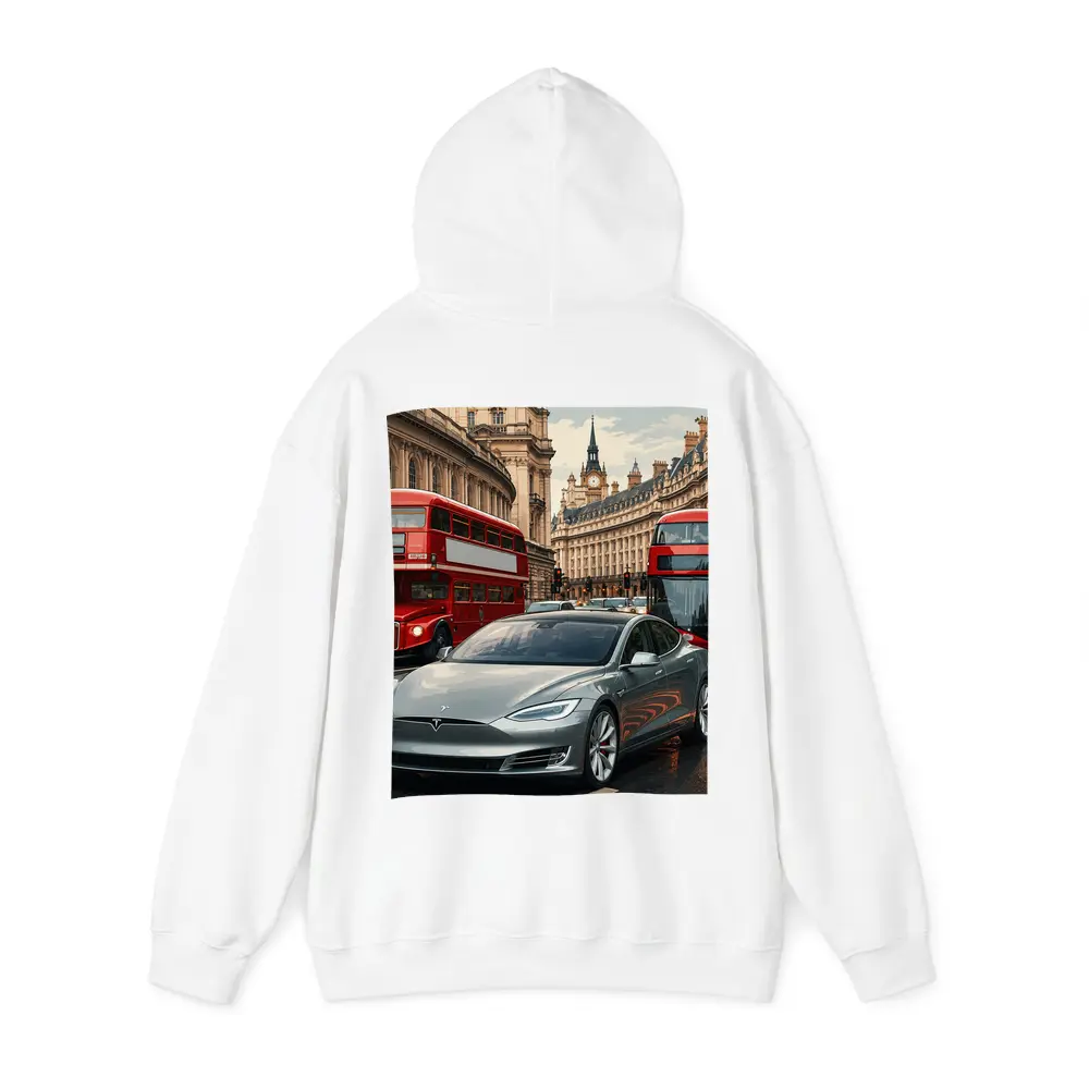 Tesla Model S London Double Decker Buses – Hoodies