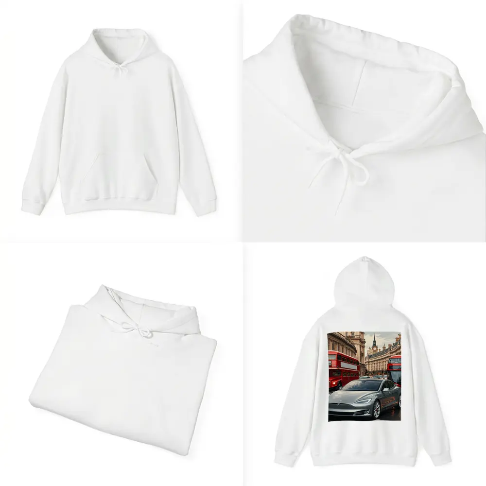 Tesla Model S London Double Decker Buses – Hoodies