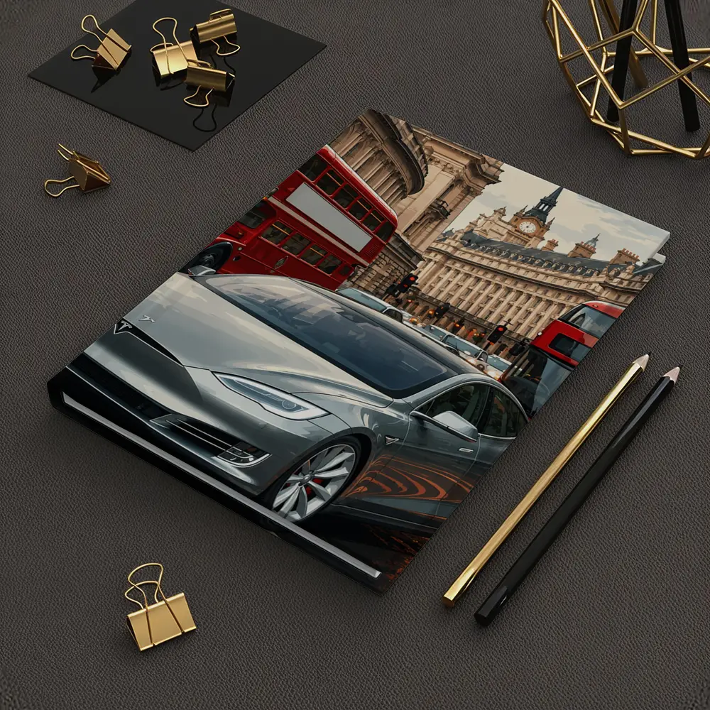Tesla Model S London Double Decker Buses – Notebooks