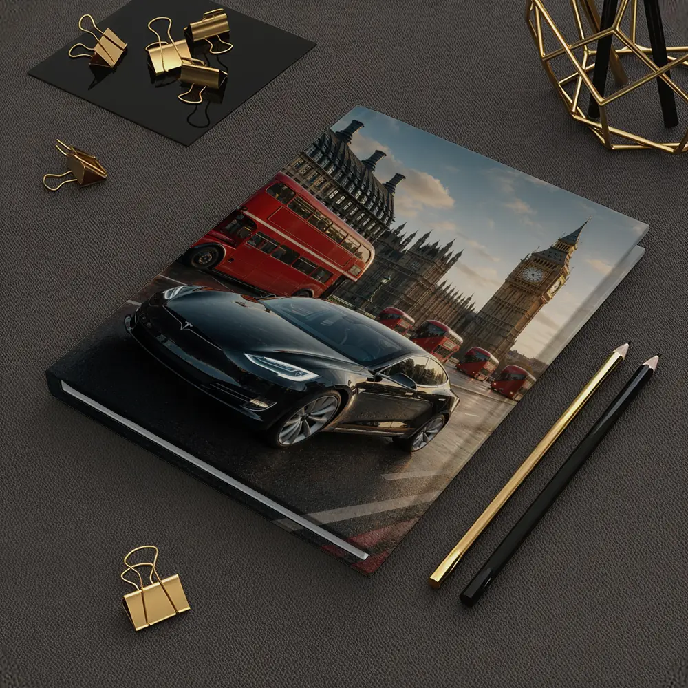 Tesla Model S Westminster Bridge London – Notebooks