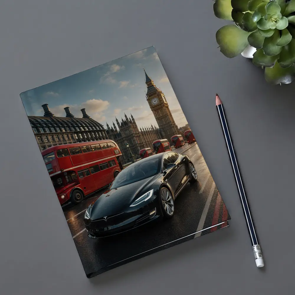 Tesla Model S Westminster Bridge London – Notebooks