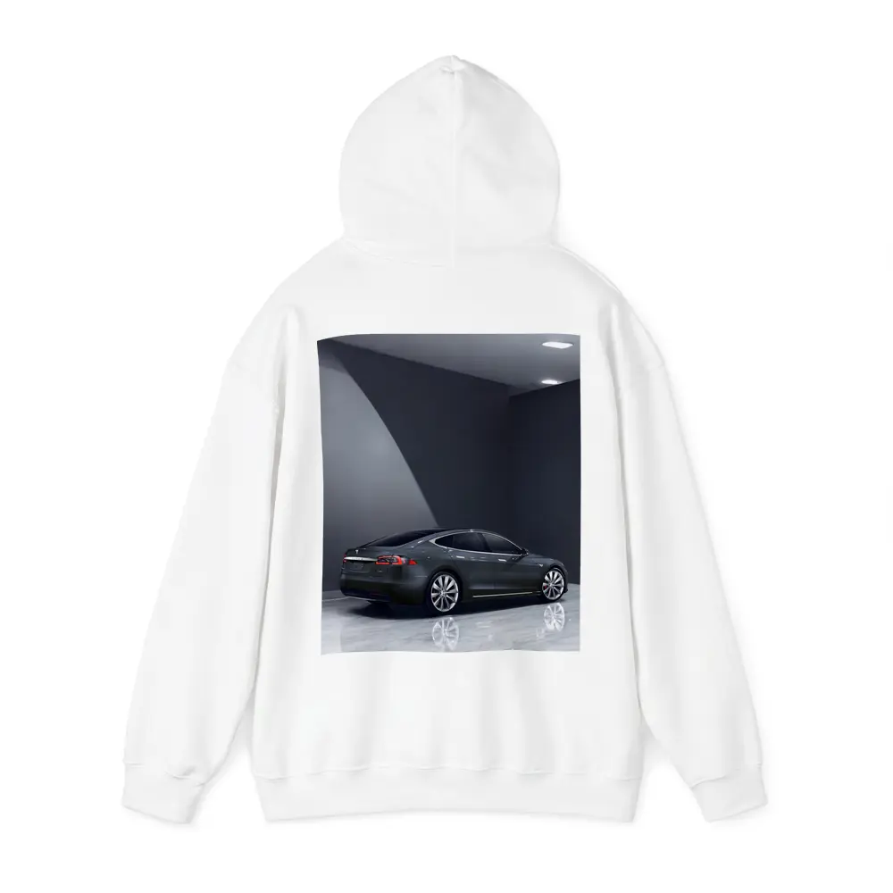 Tesla Model S Dark Gray Studio Shot – Hoodies