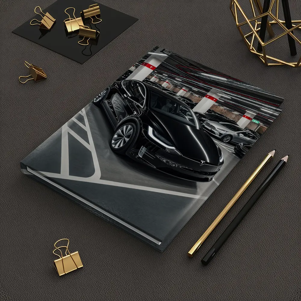 Tesla Model X Black Supercharger Parking Garage – Notebooks