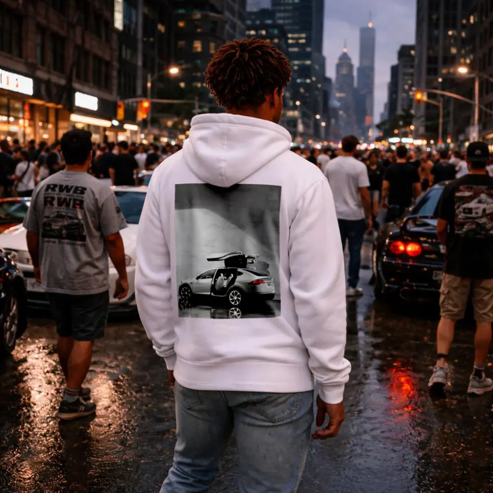 Tesla Model X Falcon Wing Doors Marble – Hoodies