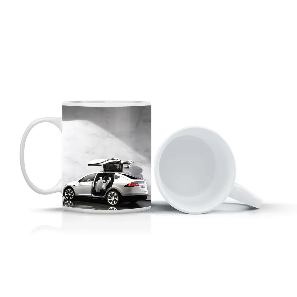 Tesla Model X Falcon Wing Doors Marble – Mugs