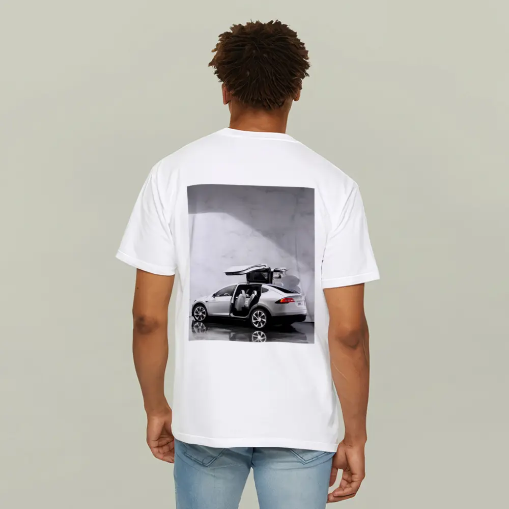 Tesla Model X Falcon Wing Doors Marble – T-Shirts