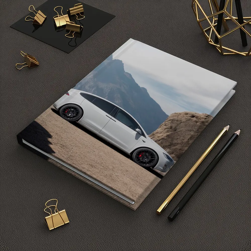 Tesla Model X Silver Rocky Mountain Overlook – Notebooks
