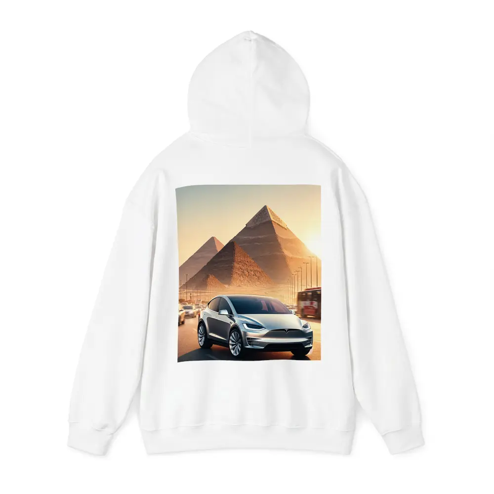 Tesla Model X Cairo Egypt Pyramids Sunset – Hoodies