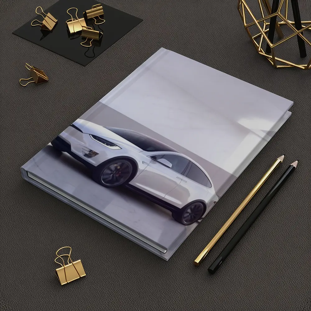 Tesla Model X White Marble Showroom – Notebooks
