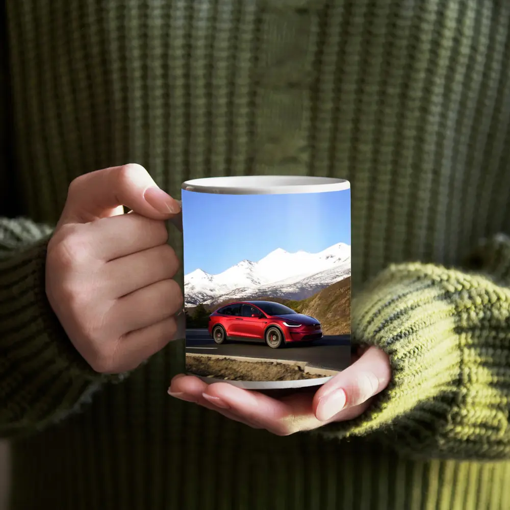 Tesla Model X Red Mountain Road Drive – Mugs