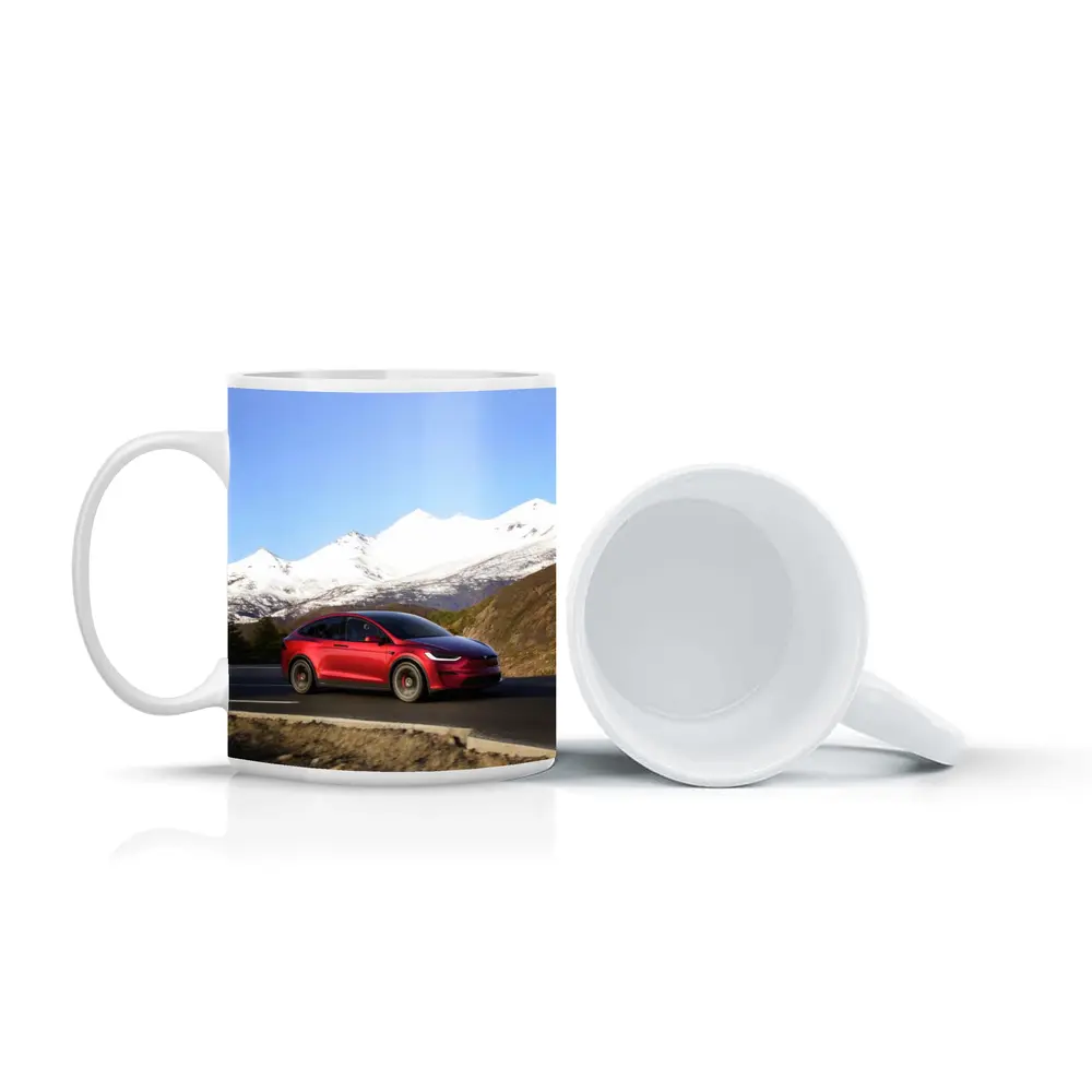 Tesla Model X Red Mountain Road Drive – Mugs