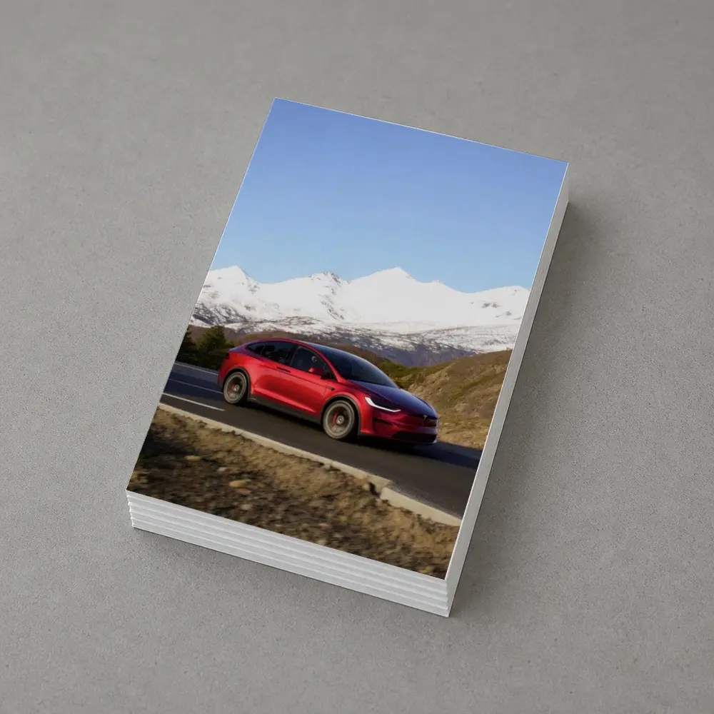 Tesla Model X Red Mountain Road Drive – Postcards