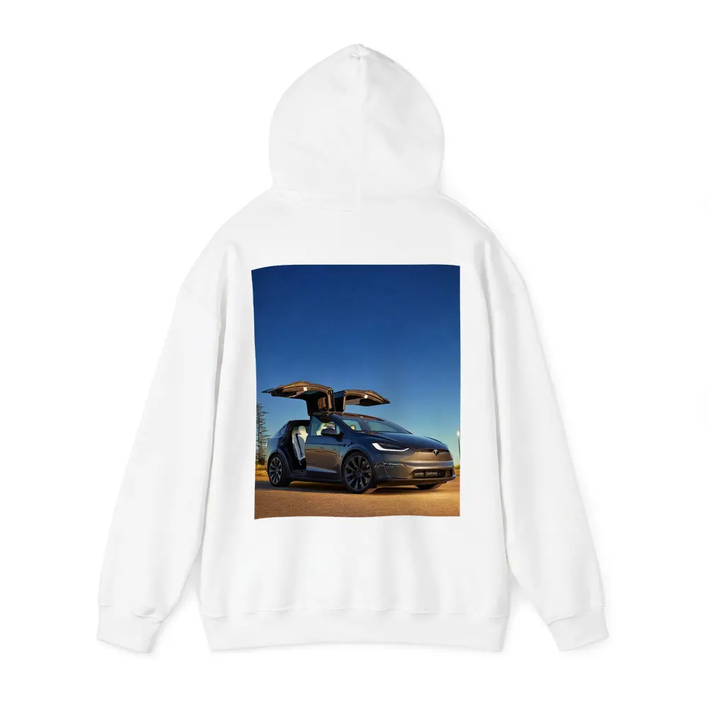 Tesla Model X Falcon Wings Night Sky – Hoodies