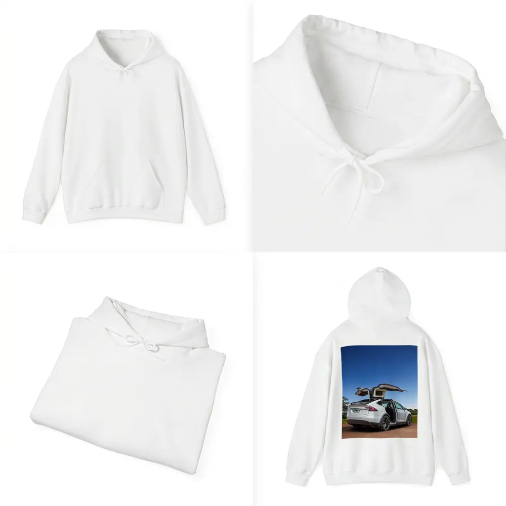 Tesla Model X Falcon Wings Night Sky – Hoodies