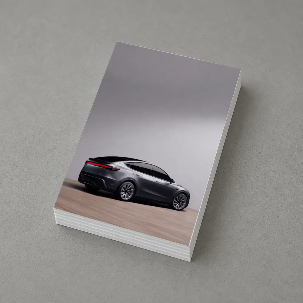 Tesla Model Y Gray Studio Background – Postcards
