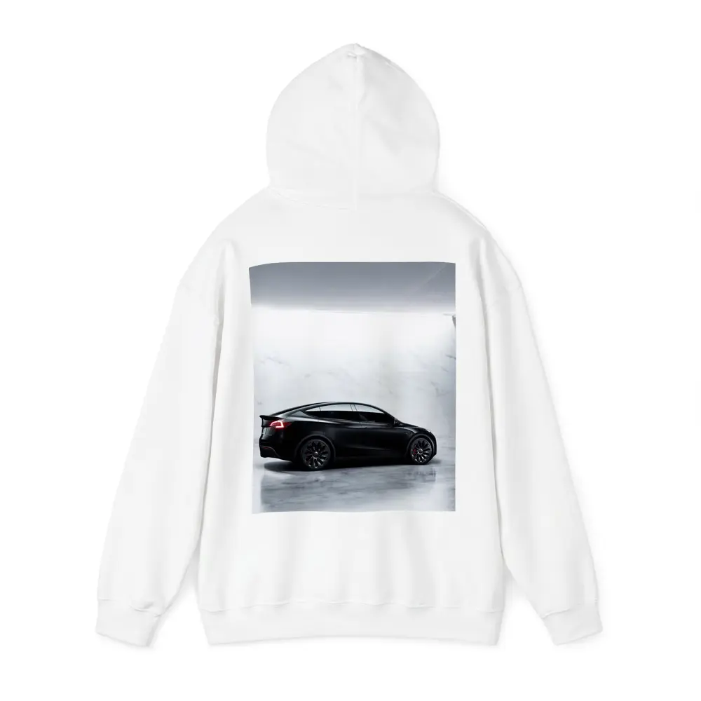 Tesla Model Y Black Matte Marble Studio – Hoodies