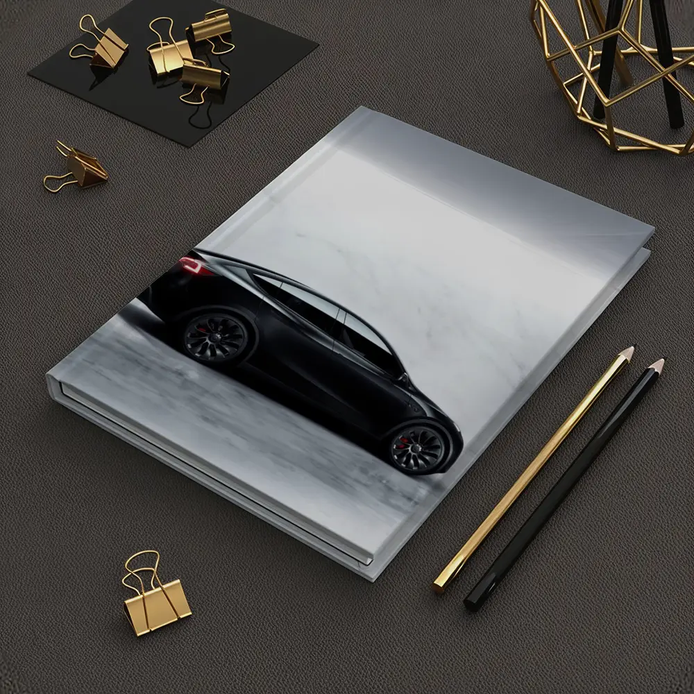 Tesla Model Y Black Matte Marble Studio – Notebooks