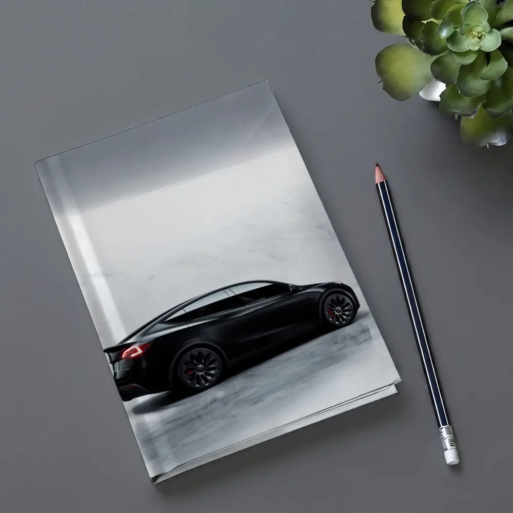 Tesla Model Y Black Matte Marble Studio – Notebooks