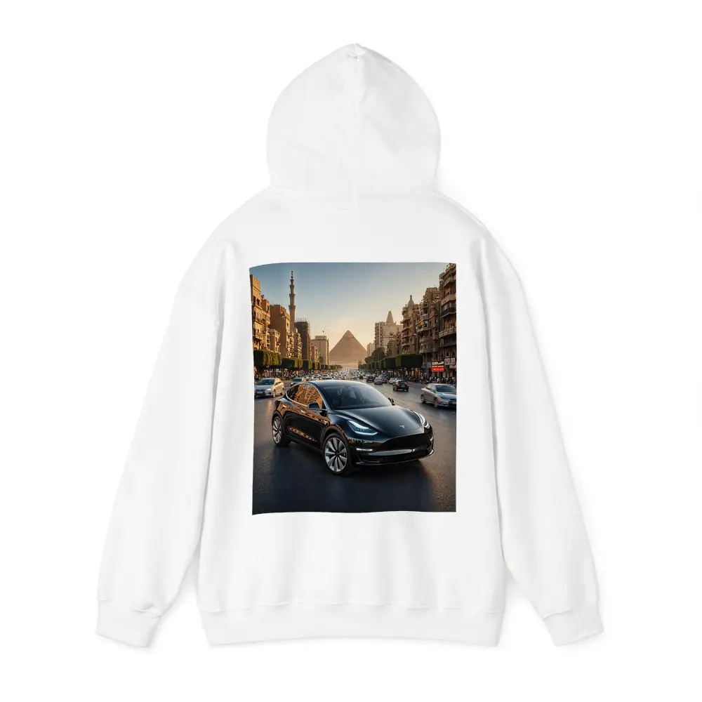 Tesla Model Y Driving Cairo Egypt Streets – Hoodies