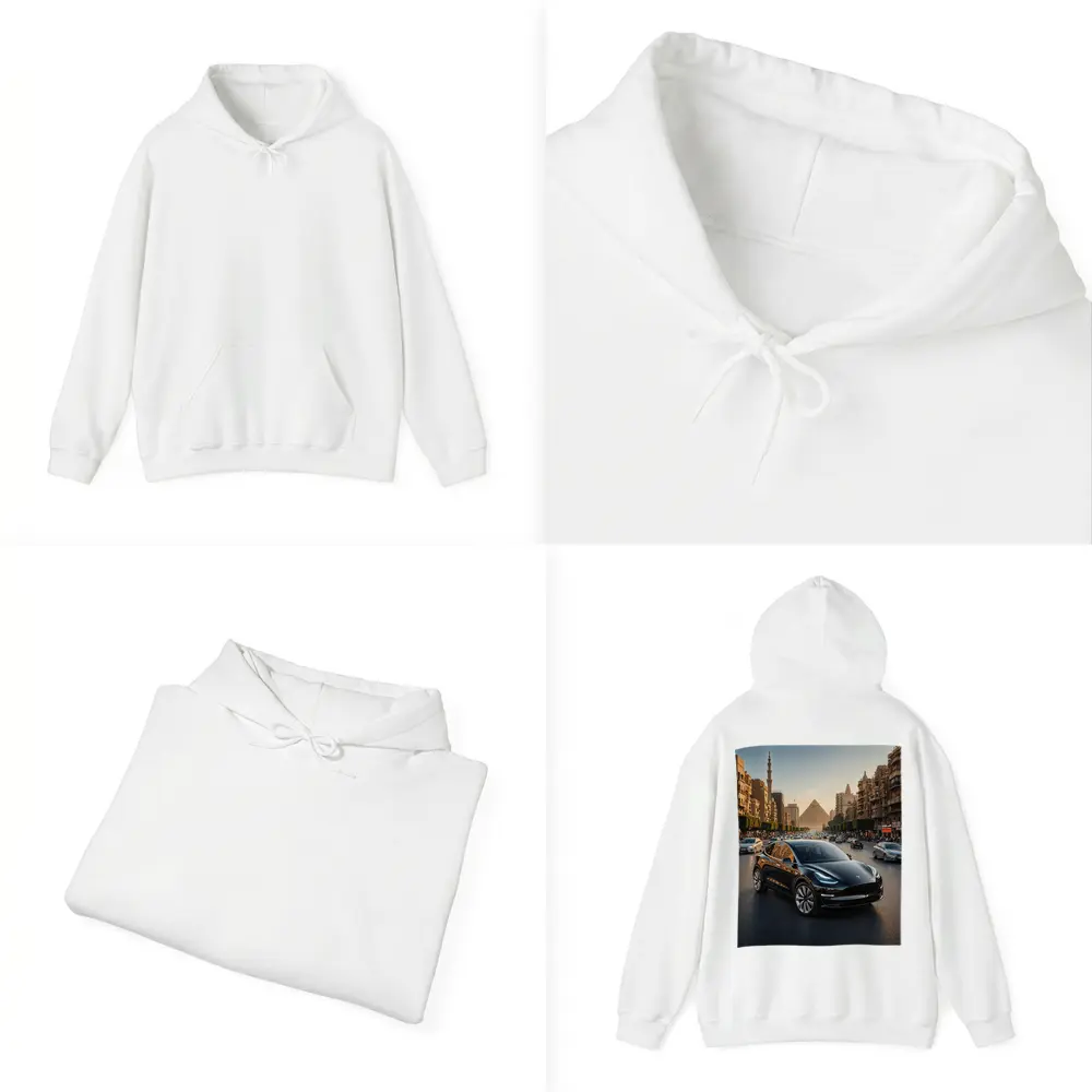 Tesla Model Y Driving Cairo Egypt Streets – Hoodies