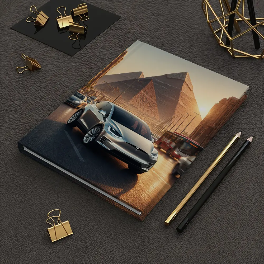Tesla Model X Driving Near Egyptian Pyramids – Notebooks