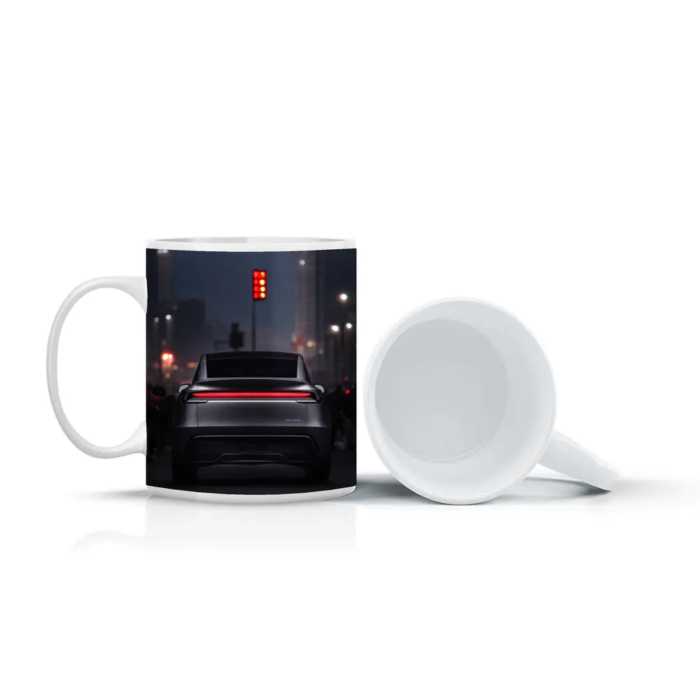 Audi Q8 E-Tron City Street Night – Mugs