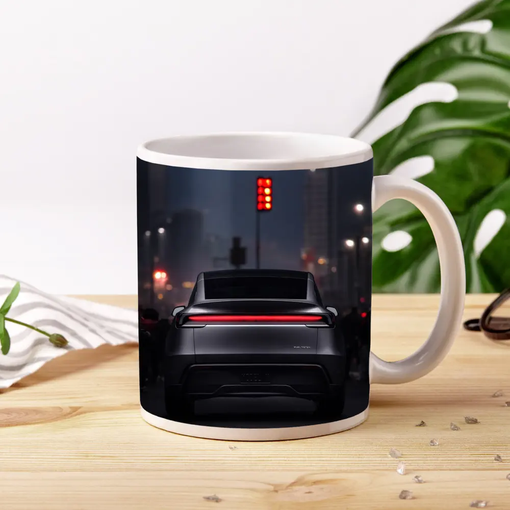 Audi Q8 E-Tron City Street Night – Mugs