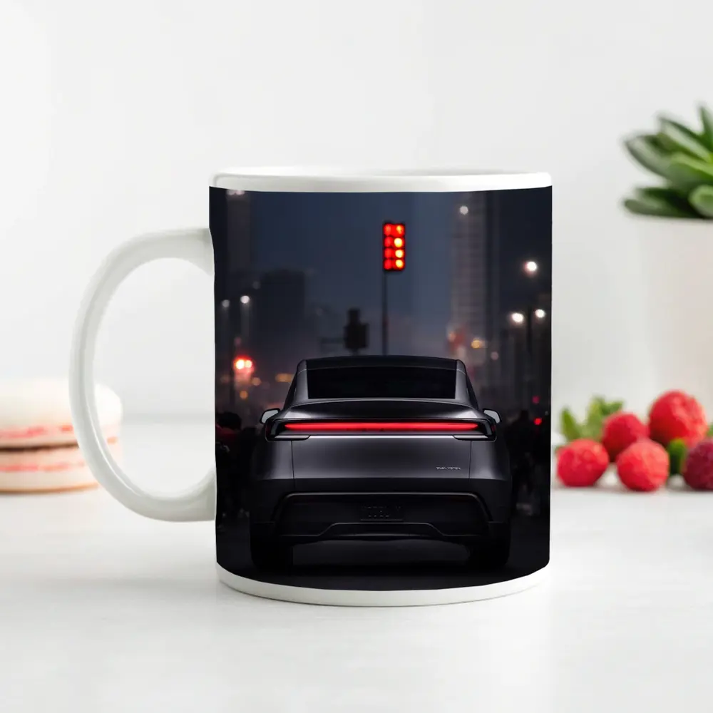 Audi Q8 E-Tron City Street Night – Mugs