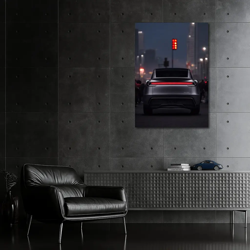 Audi Q8 E-Tron City Street Night – Wall Art