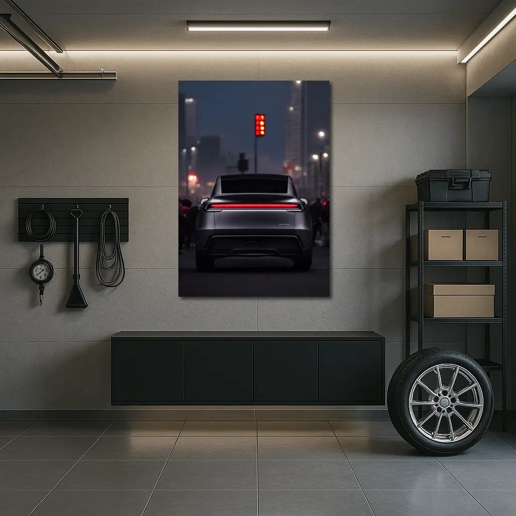 Audi Q8 E-Tron City Street Night – Wall Art
