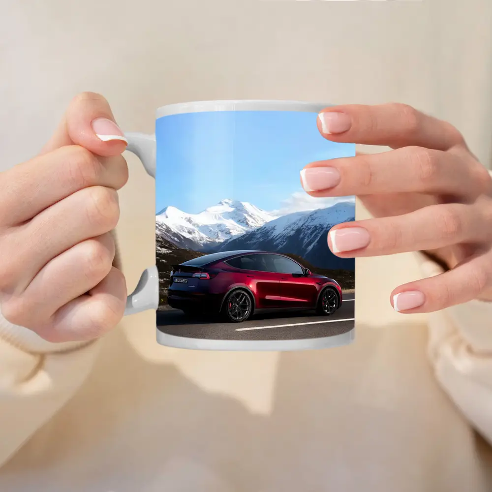 Tesla Model Y Red Mountain Road Drive – Mugs