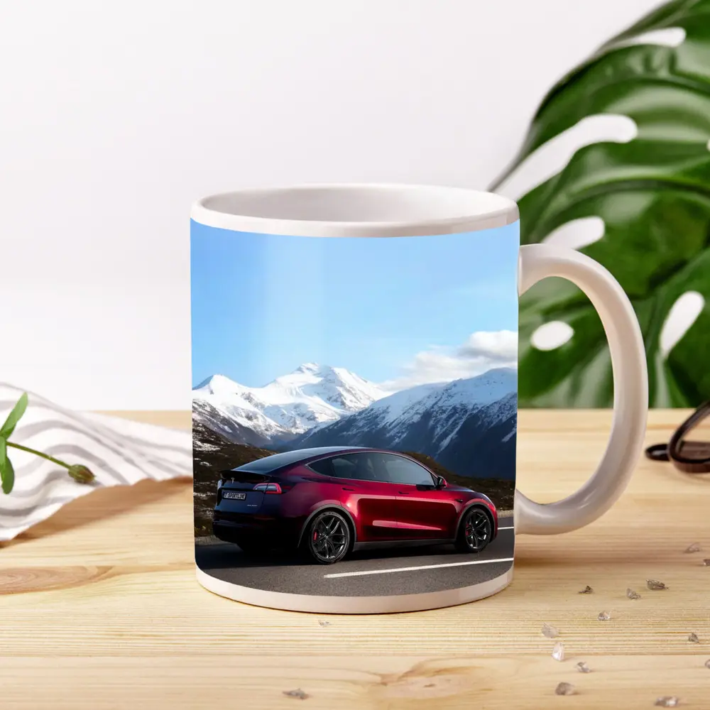 Tesla Model Y Red Mountain Road Drive – Mugs
