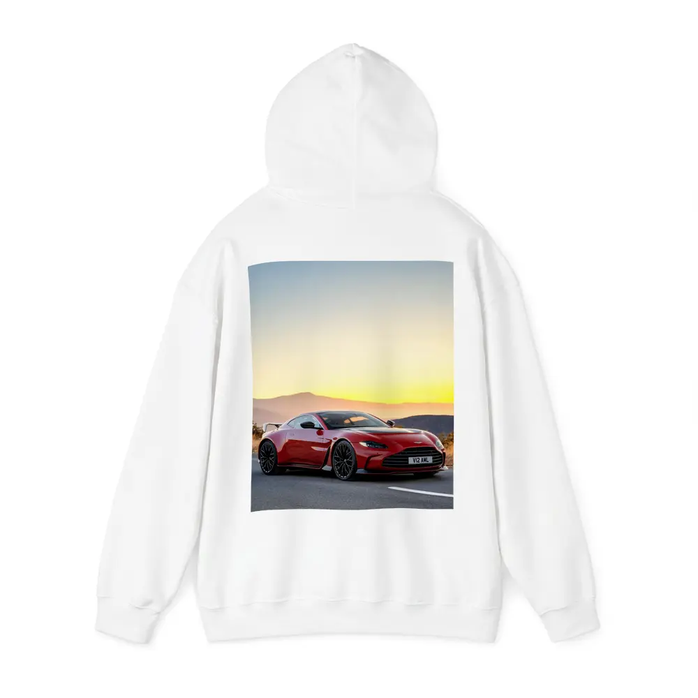 Aston Martin Vantage V12 Sunset Mountain Road – Hoodies