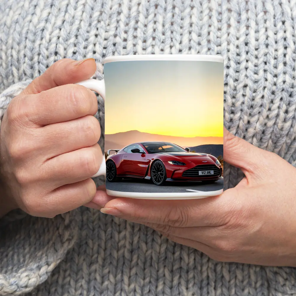 Aston Martin Vantage V12 Sunset Mountain Road – Mugs