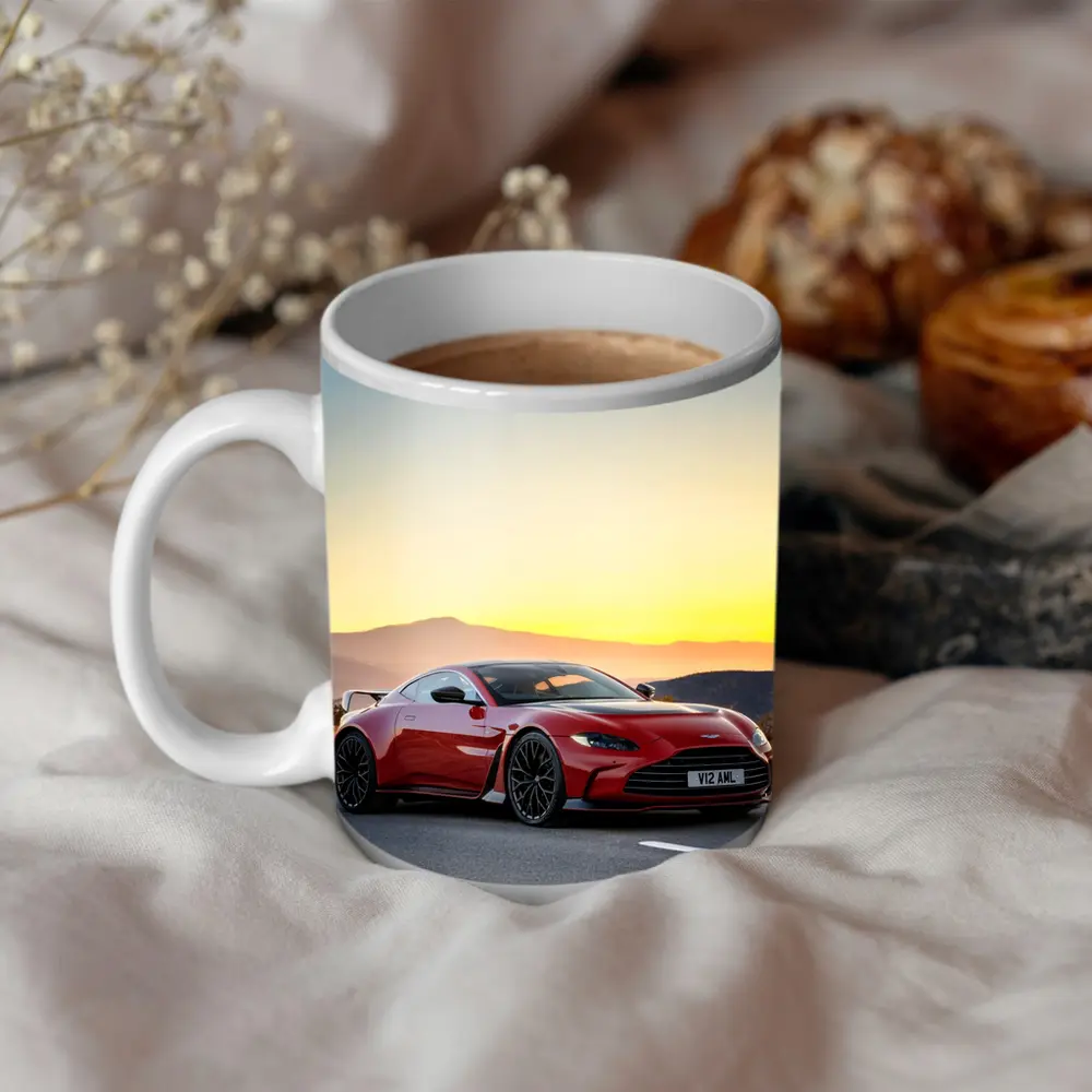 Aston Martin Vantage V12 Sunset Mountain Road – Mugs