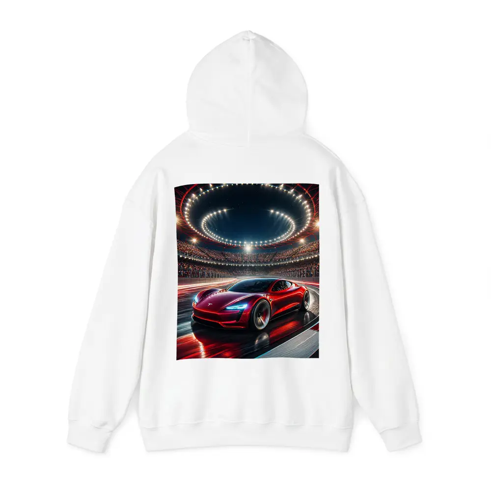 Tesla Roadster Racing Stadium Night Lights – Hoodies