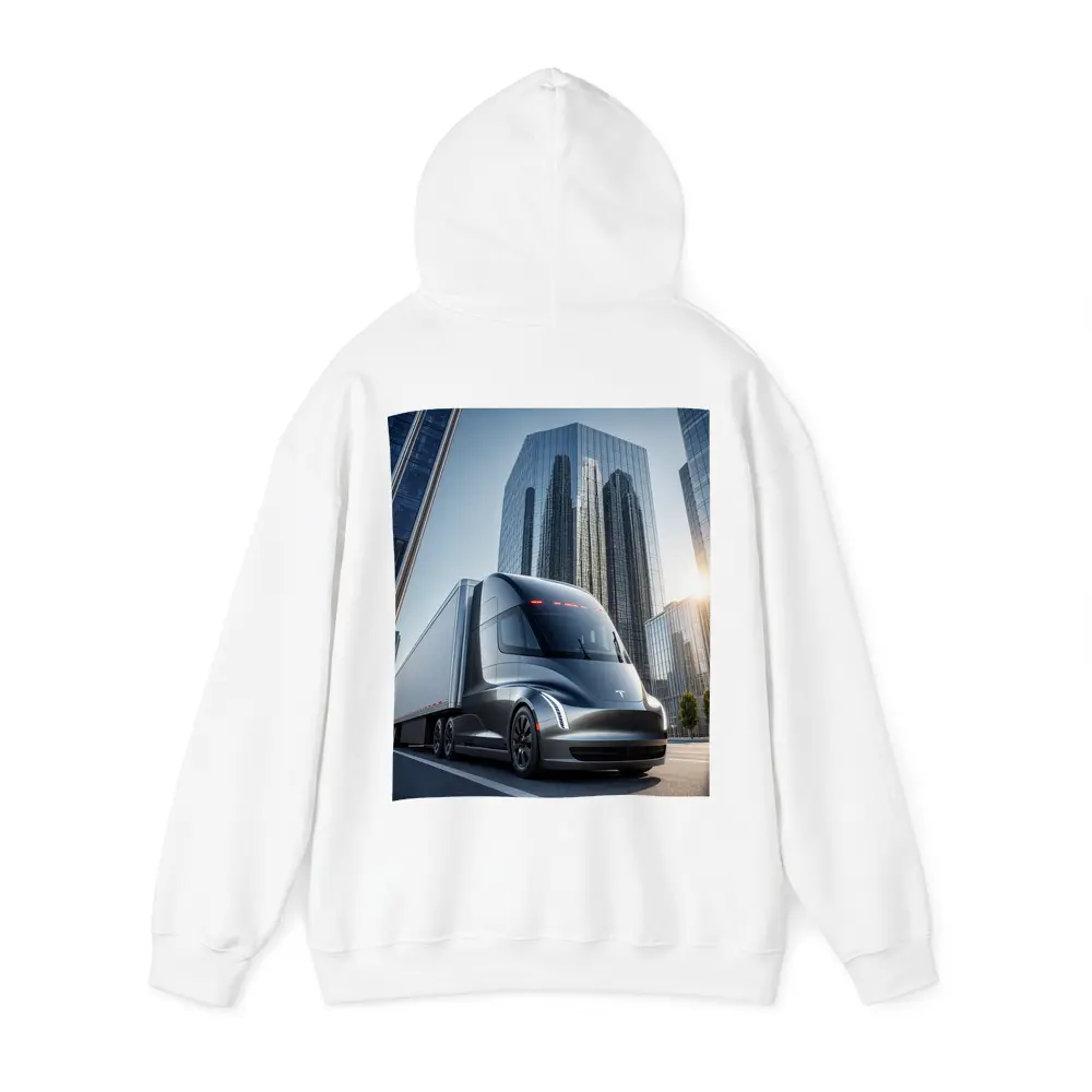 Tesla Semi Electric Truck City Skyline – Hoodies