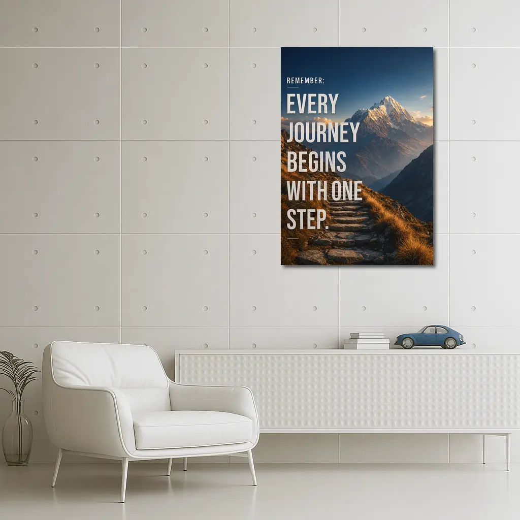 Every Journey Begins With One Step – Wall Art