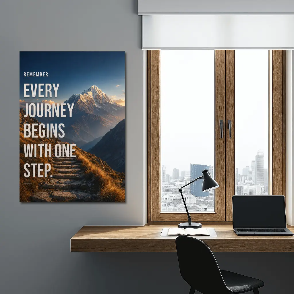Every Journey Begins With One Step – Wall Art
