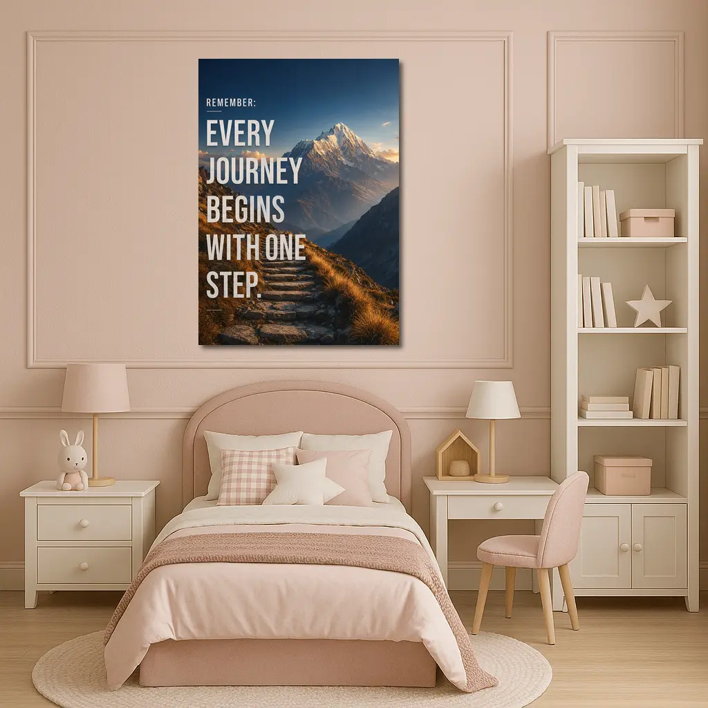 Every Journey Begins With One Step – Wall Art