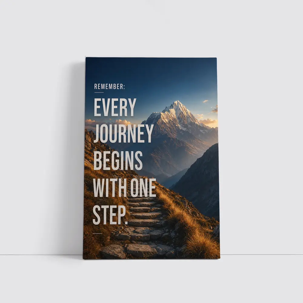 Every Journey Begins With One Step – Wall Art
