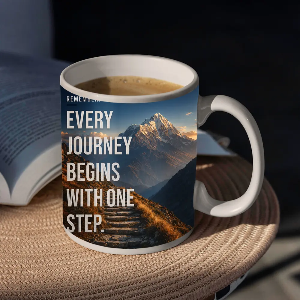 Every Journey Begins With One Step – Mugs