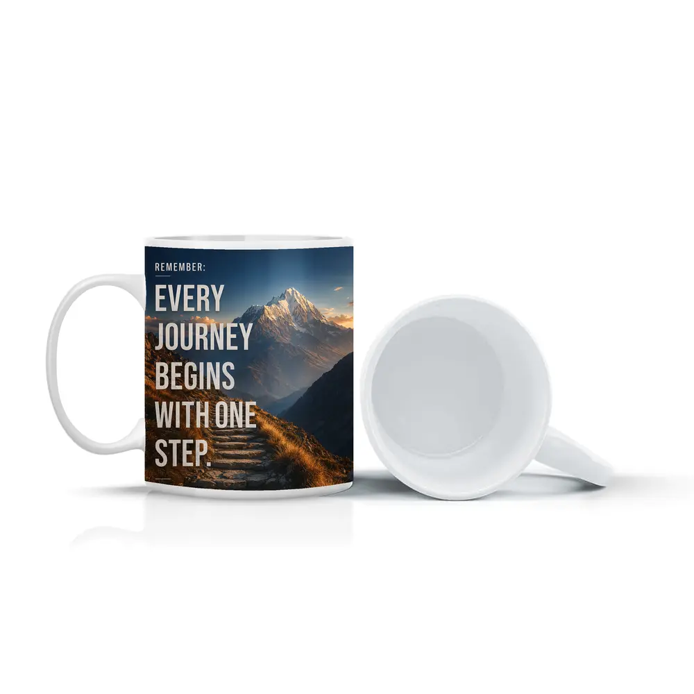 Every Journey Begins With One Step – Mugs