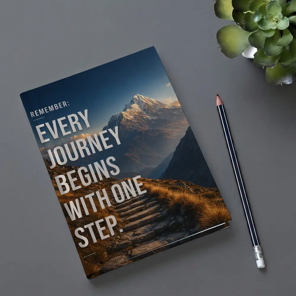 Every Journey Begins With One Step – Notebooks