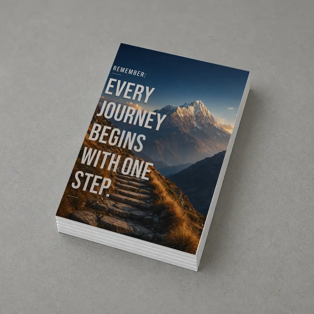 Every Journey Begins With One Step – Postcards