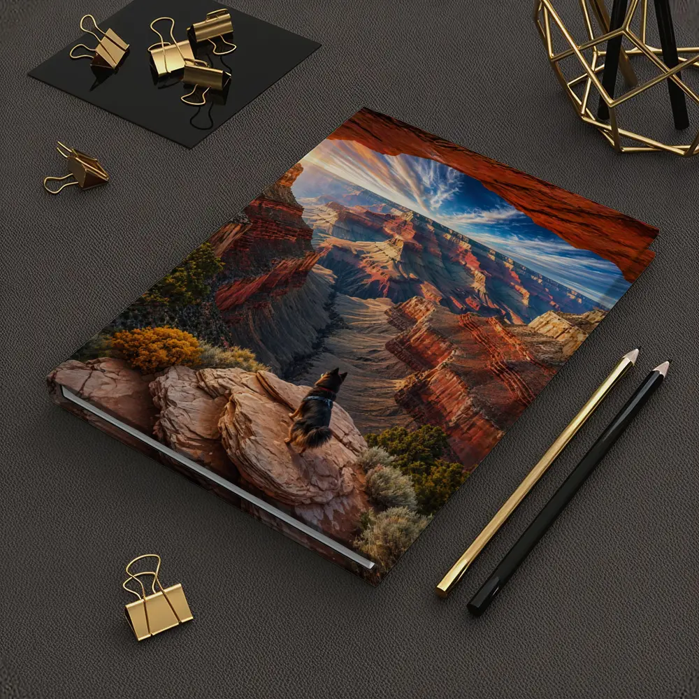 German Shepherd Grand Canyon Sunset View – Notebooks