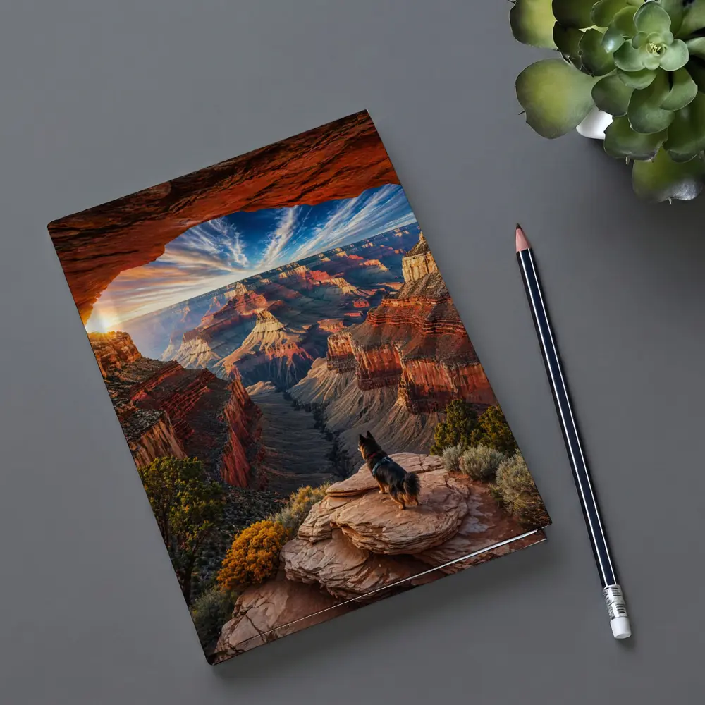 German Shepherd Grand Canyon Sunset View – Notebooks